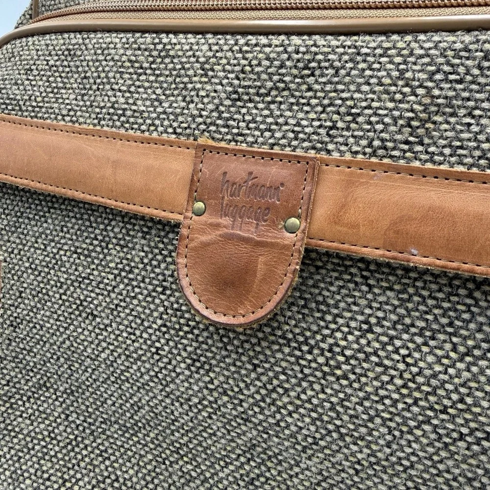 Hartmann Tweed & Belting Leather Carry-On Overnight Shoulder Bag NO STRAP